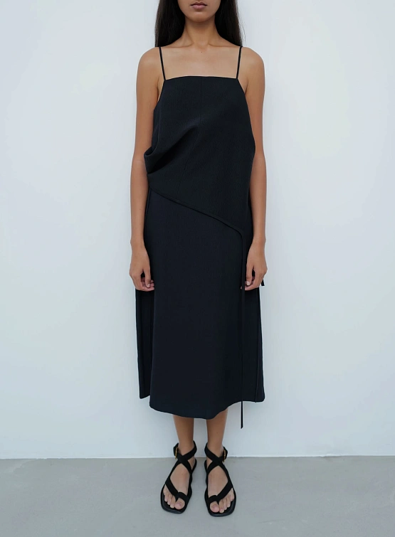 Женская юбка LE17SEPTEMBRE Crinkled Fluid Skirt Navy