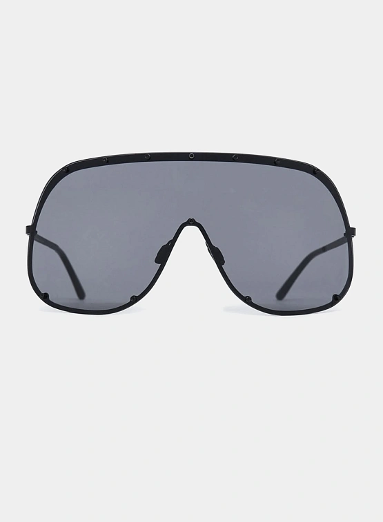 Очки RICK OWENS DRKSHDW Shield Sunglasses Black