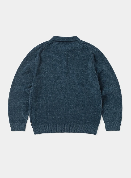 Свитер thisisneverthat Velvet Knit Polo Blue