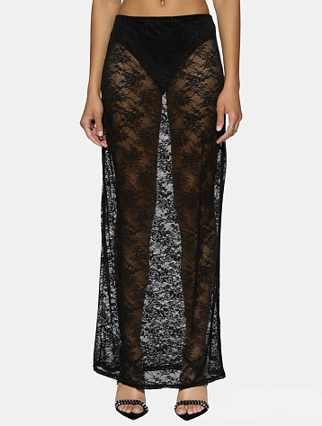 Женская юбка Ksubi Veneda Slip Black Lace