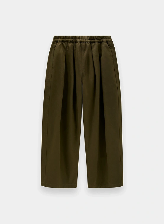 Брюки Maison Margiela Pleated Drawstring Khaki