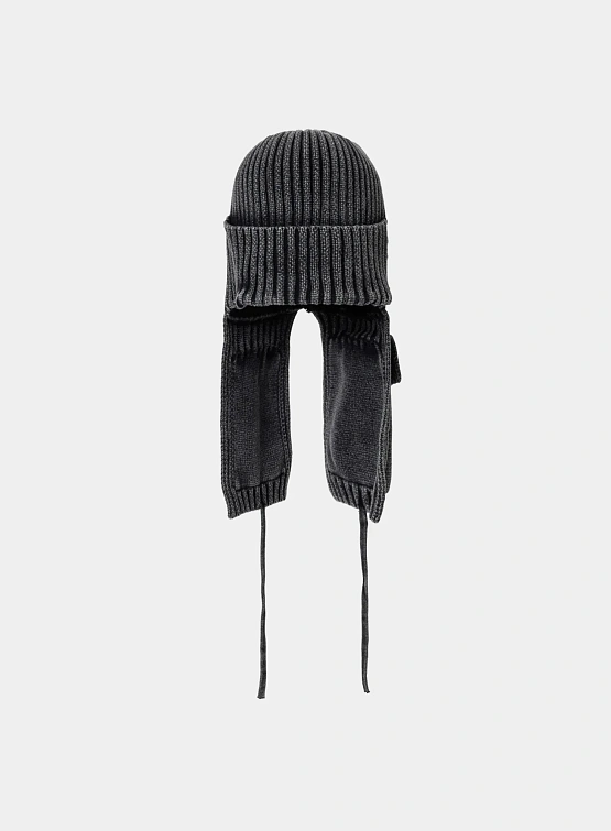 Шапка AJOBYAJO Washed Knit Trooper Charcoal