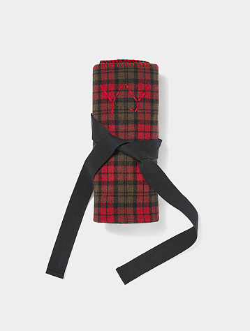 Шарф-накидка OPEN YY Multi-Way Tartan Blanket Red