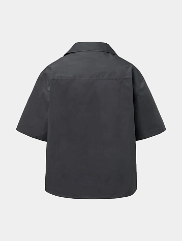 Рубашка AMOMENTO Open Collar Half Charcoal