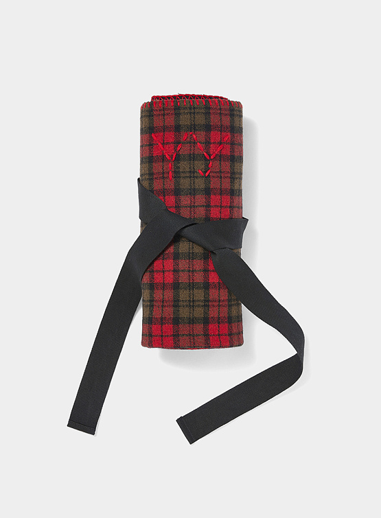 Шарф-накидка OPEN YY Multi-Way Tartan Blanket Red