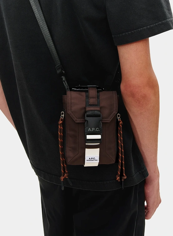 Сумка A.P.C. Crossbody Pouch Trek Brown