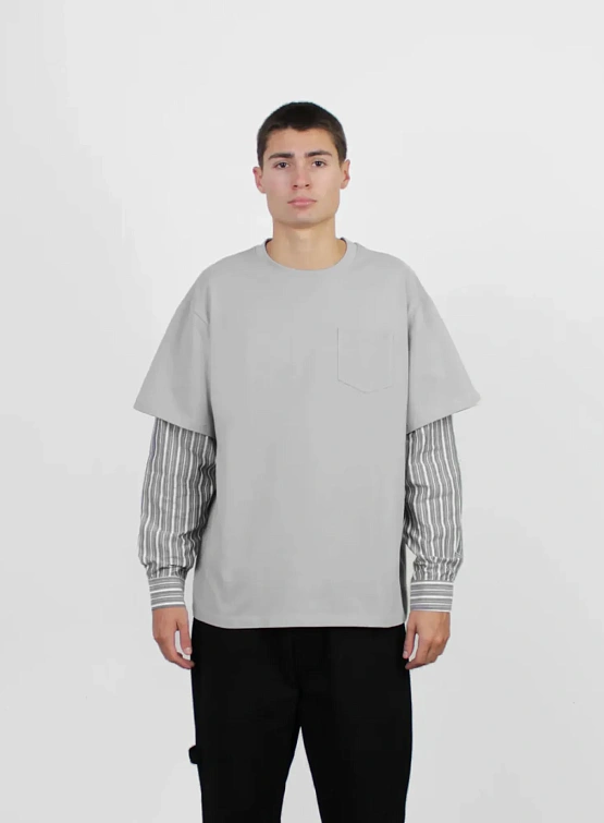 Лонгслив lorenz OX Layered Sleeve Grey