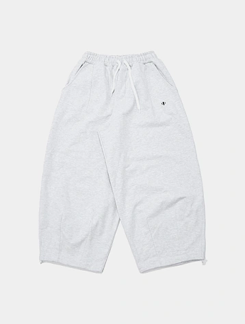 Брюки ANGLAN Wappen Sweat Balloon Pants White Melange