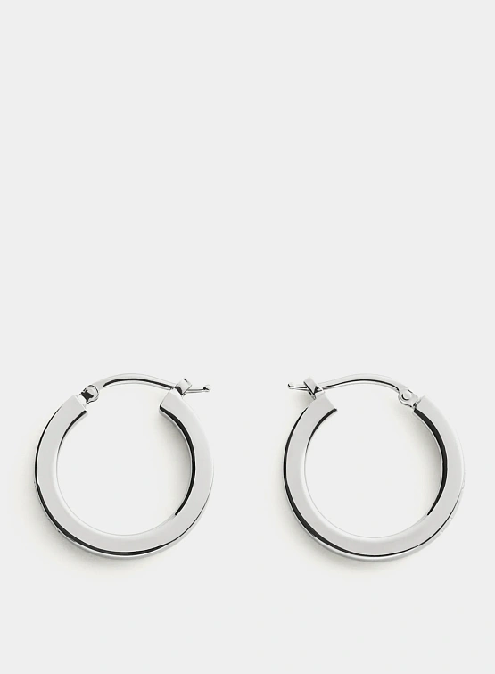 Серьги MM6 Maison Margiela Numeric Hoop Palladio