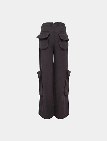 Женские брюки OPEN YY Linen Cargo Charcoal