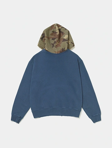 Худи PIET Distressed Camo Studded Navy