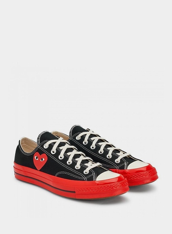 Comme de cheap garcons converse black