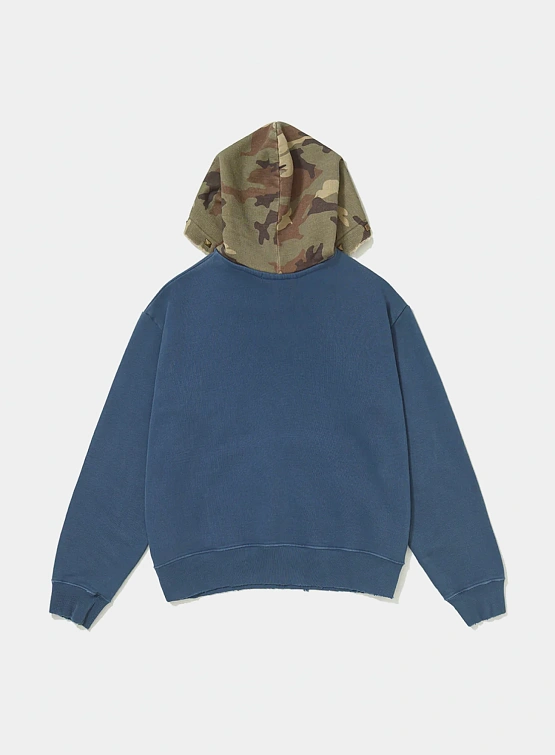 Худи PIET Distressed Camo Studded Navy