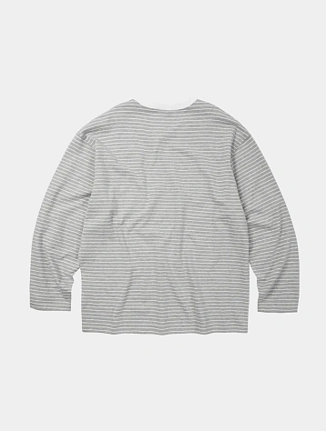 Лонгслив FrizmWORKS Stripe Oversized Relax Gray