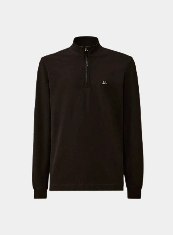 Халф-зип C.P. Company Stretch Piquet Half Zip Black