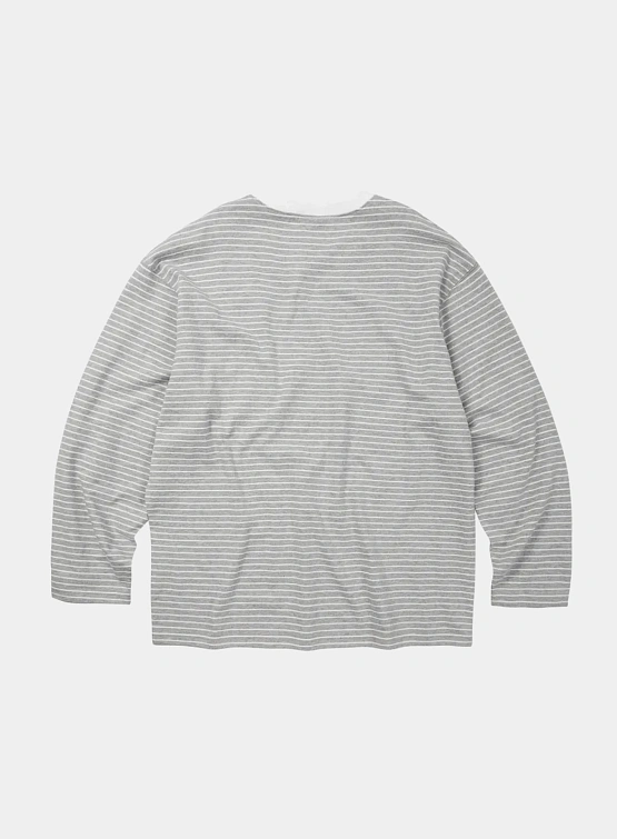 Лонгслив FrizmWORKS Stripe Oversized Relax Gray