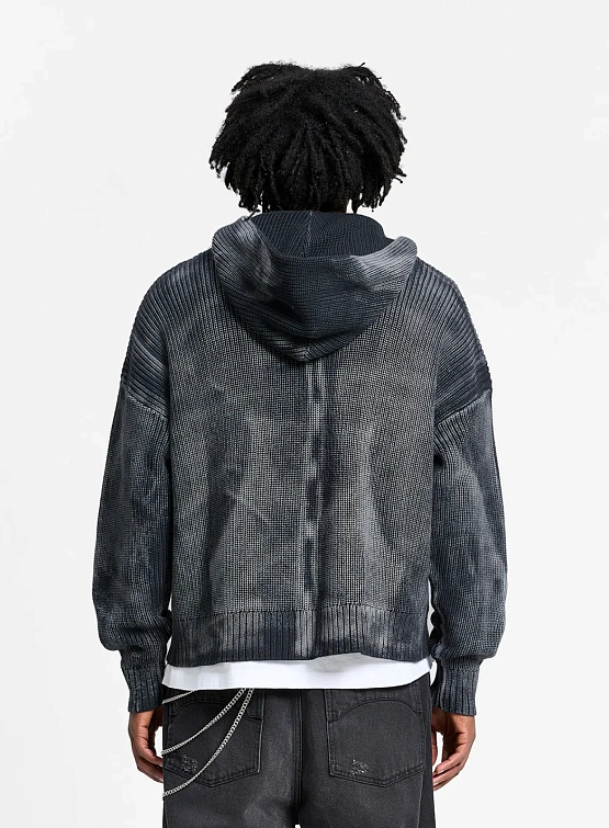 Зип-худи RETERNITY Essential Knit Acid Black