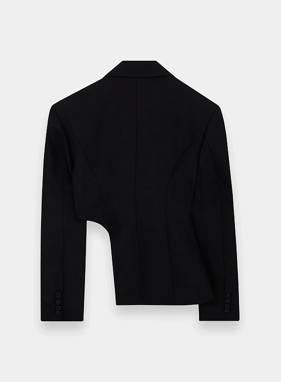 Женский блейзер MARRKNULL Black Dislocation Suit Black