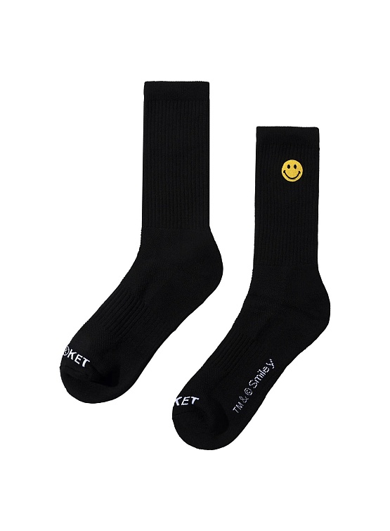 Носки MARKET Smiley Small Patch Black