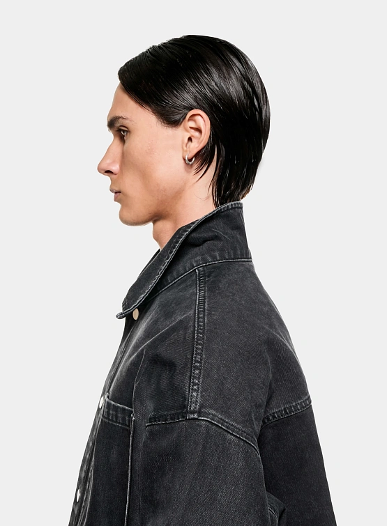 Овершот MKI MIYUKI ZOKU Denim Box Wash Black