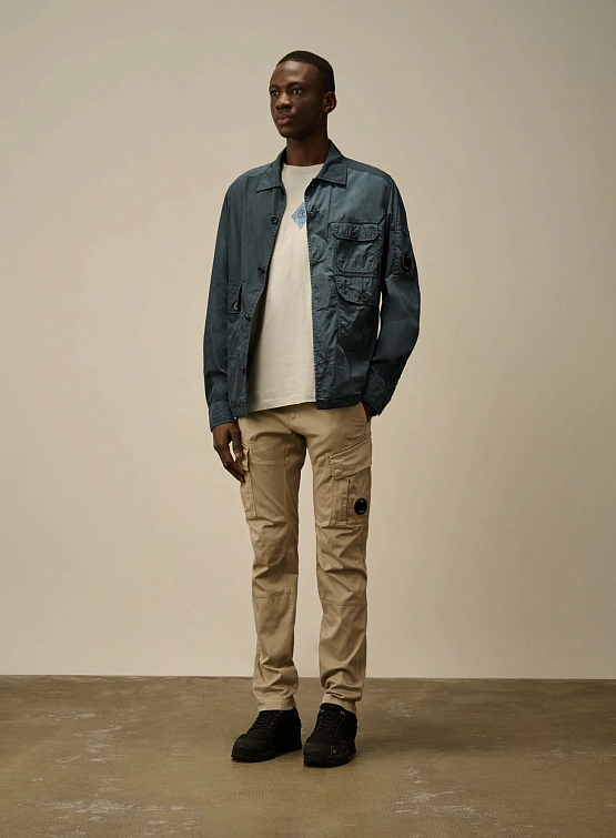 Брюки C.P. Company Stretch Sateen Cargo Lens Vintage Khaki