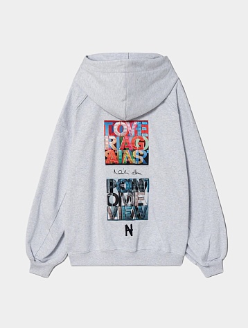 Худи JUUN.J х NIKI HARE Overfit Hoodie Light Gray