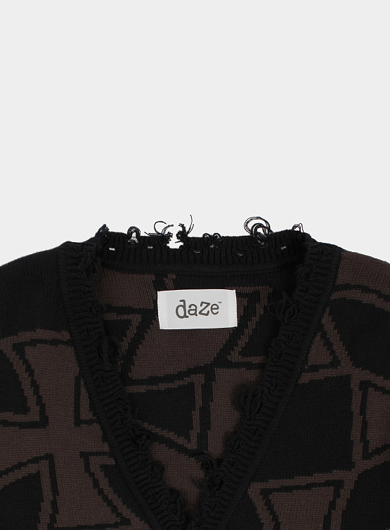 Кардиган DAZE Rebel Cardigan Black/Brown
