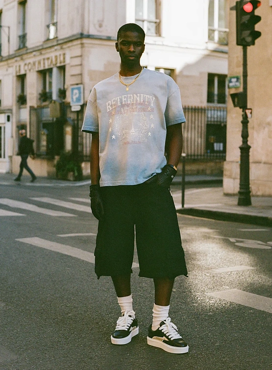 Футболка RETERNITY University Heavy Bleached Blue