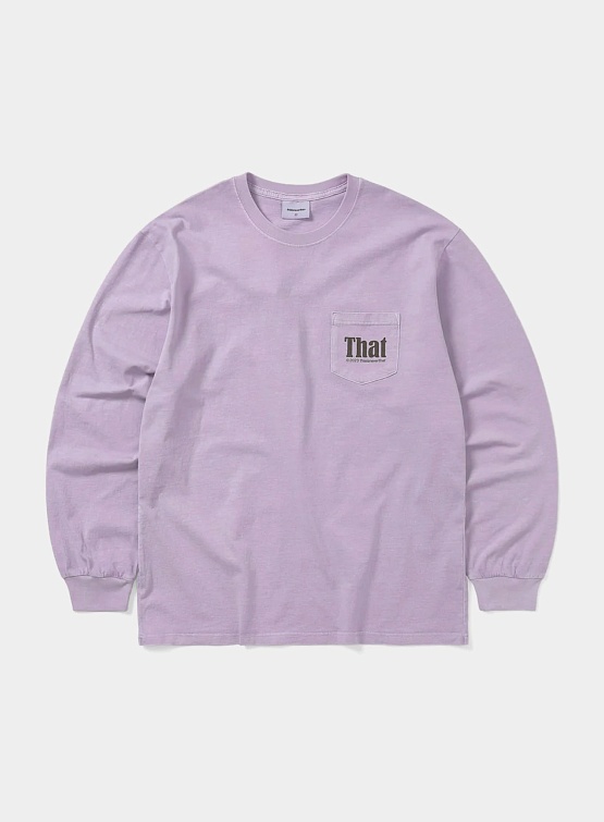 Лонгслив thisisneverthat That Pocket L/S Tee Lavender