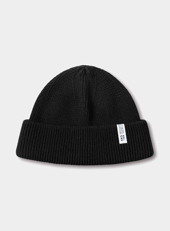 Шапка ANGLAN Label Essential Beanie Black