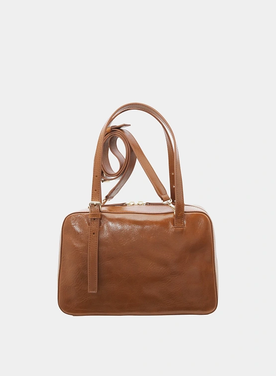 Сумка A.P.C. Virginie Box Crinkled Leather Brown