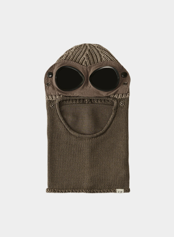 Балаклава C.P. Company Extra Fine Merino Goggle Walnut