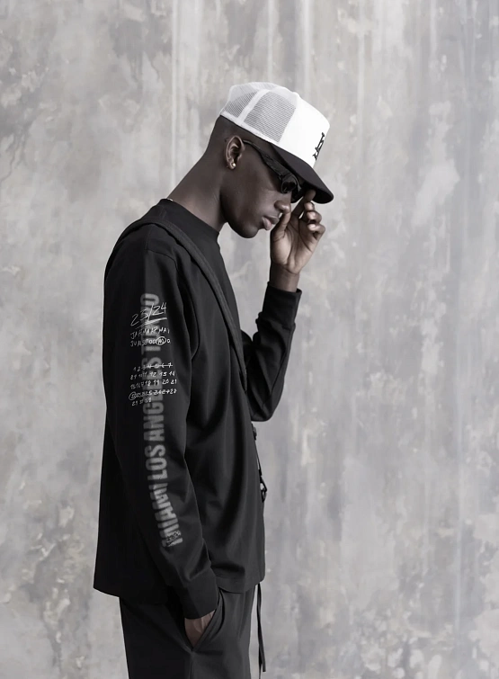 Лонгслив Stampd LS Locations Relaxed Tee Black