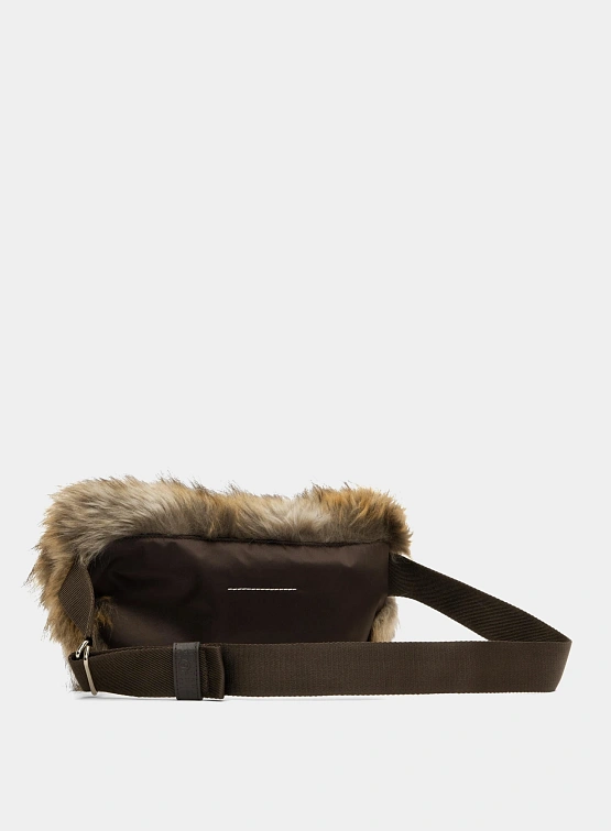 Сумка MM6 Maison Margiela Faux Fur Belt Bag Brown