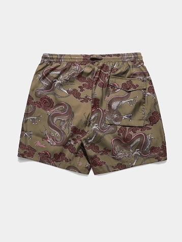 Плавки MAHARISHI 1549 Dragon Swim Shorts Olive