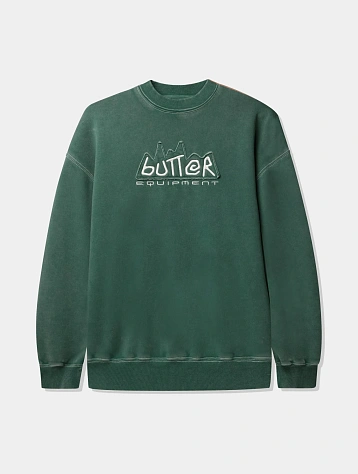 Свитшот Butter Goods Equipment Applique Washed Fern
