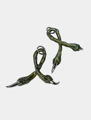 Серьги CASPER DIY Green earrings