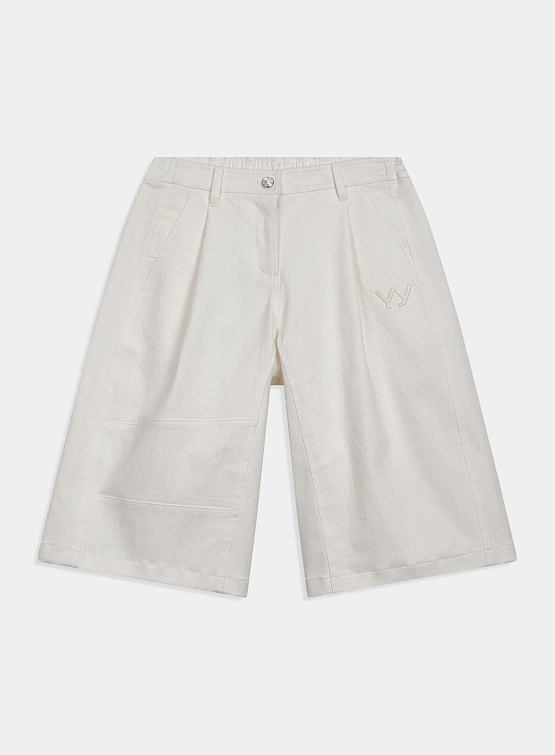 Шорты OPEN YY Cargo Midi Shorts White