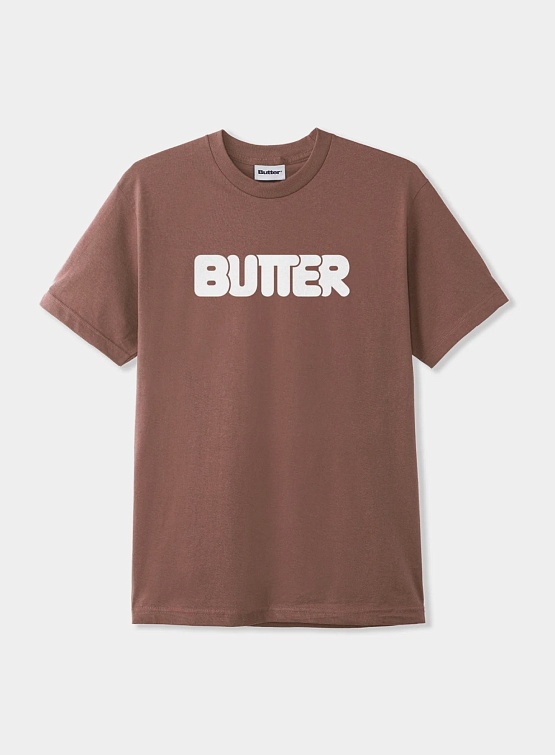 Футболка Butter Goods Rounded Logo Tee Washed Wood