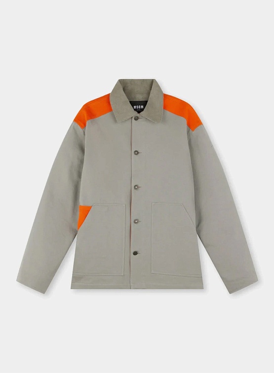 Куртка MSGM Colorblock Cotton Grey