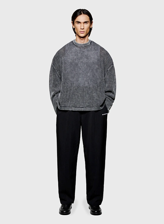 Лонгслив MKI MIYUKI ZOKU Pigment Black Loose Gauge L/S