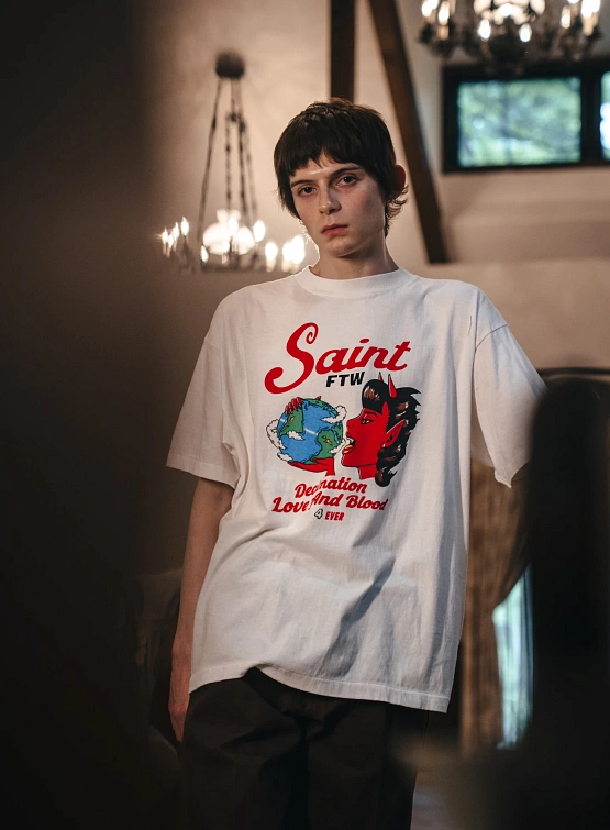 Футболка SAINT MXXXXXX Saint Devil Tee White