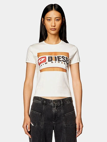 Футболка Diesel T-Unicutie-Long-N17 Maglietta Off White