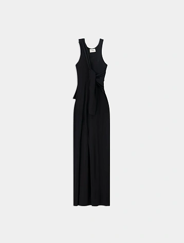Женское платье Coperni Knotted Jersey Maxi Black