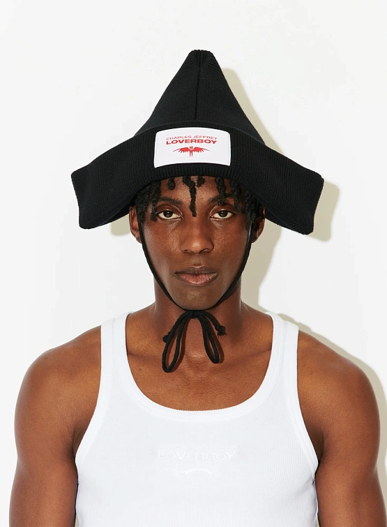 Шапка Charles Jeffrey Loverboy Paper Boat Black