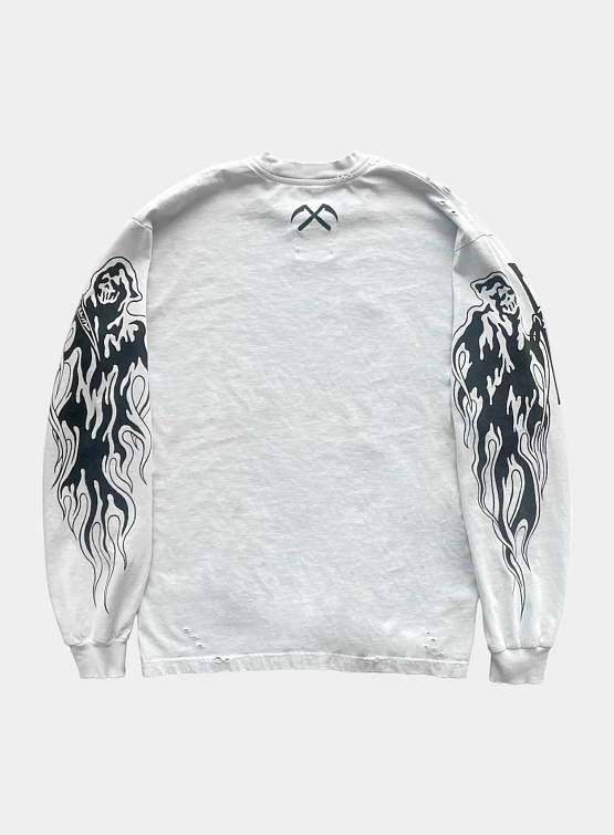 Лонгслив WARREN LOTAS Serenity Reaper Staple Distressed Ice Grey