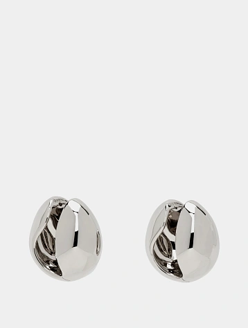 Серьги Coperni Logo Earrings Silver