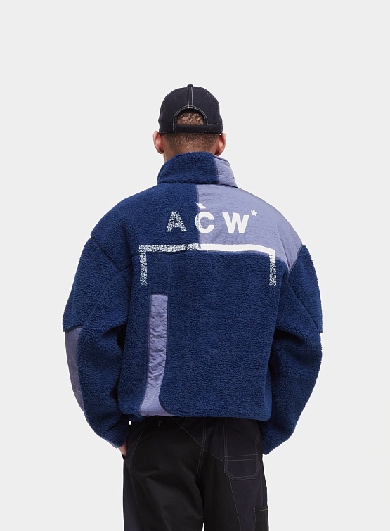 Толстовка A-COLD-WALL* Bonded Axis Fleece Rich Blue