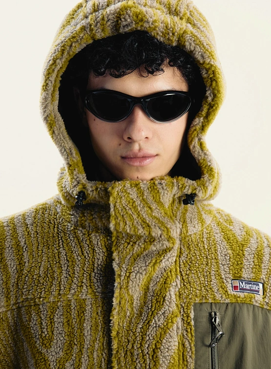 Флисовая куртка Martine Rose Oversized Fleece Green Beige