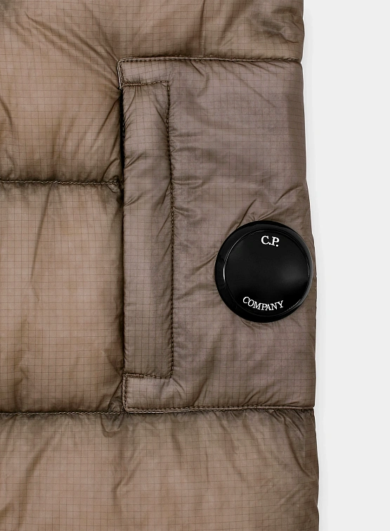 Пуховик C.P. Company D.D. Shell Hooded Medium Down Vintage Khaki